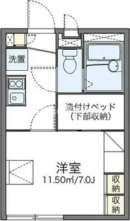 レオパレスBell Court【1階】の間取り