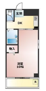 東道頓堀千寿プラザ【7階】の間取り