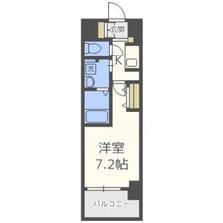 ミュプレ北浜【15階】の間取り