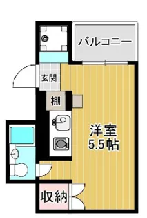 フォーラム王子公園【1階】の間取り