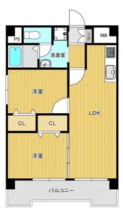 朝日プラザ博多【3階】の間取り