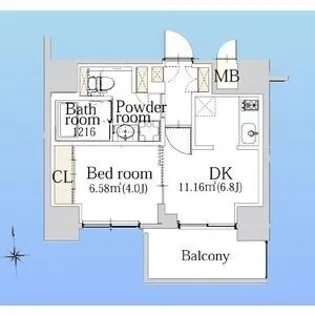 エスライズ難波Ⅲ【3階】の間取り