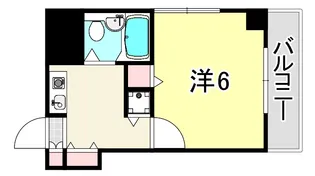 ジョイフル六甲2【6階】の間取り