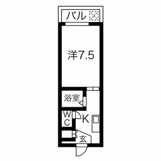 ティックランド南船場【5階】の間取り