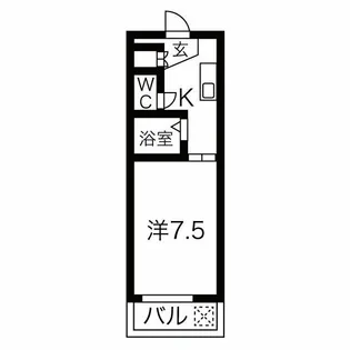 ティックランド南船場【10階】の間取り