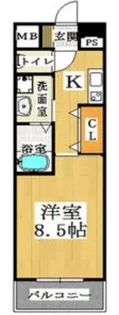 メゾン・デ・ノムラ島之内【2階】の間取り