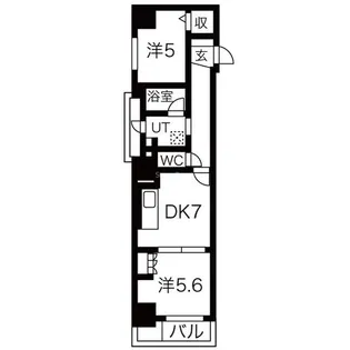 サンマイン北浜【7階】の間取り