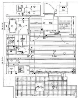リーガル四ツ橋ドゥーエ【8階】の間取り