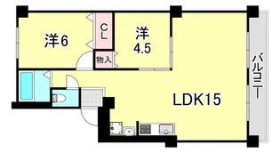 第二松原ビル【2階】の間取り