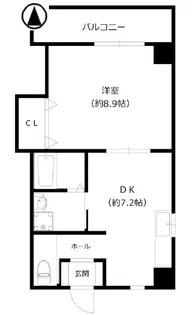 ロジュマン農人橋【2階】の間取り