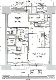 ジオ神戸三宮【5階】の間取り