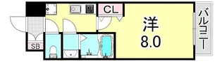 LIVIAZ KOBE SOLEIL【3階】の間取り