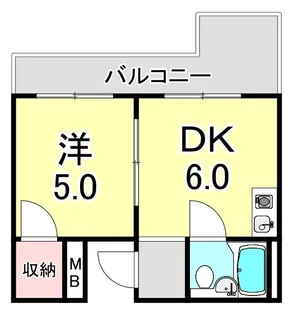 パレスヒラノ【3階】の間取り