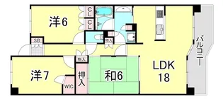 グランオアシス夙川香櫨園【3階】の間取り