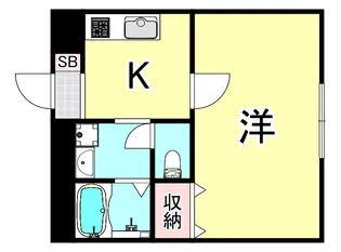 アンプルールフェール メルカート・デリ・アパルタメンティⅡ【2階】の間取り