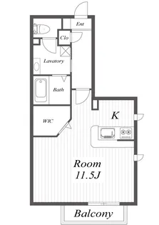 DAIKENN武庫之荘 ポルタA【2階】の間取り