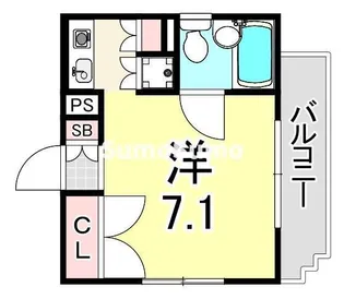 ゼンマンション【4階】の間取り