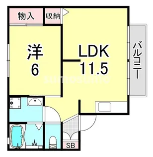 エクセルライフ塚口【1階】の間取り