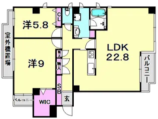 カンタベリーハウス西宮【4階】の間取り