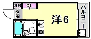 スマイルヴィラ門戸【3階】の間取り