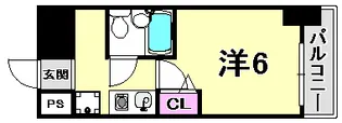 エスリード西宮【5階】の間取り