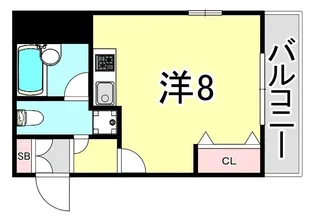 アルテシアン夙川【2階】の間取り