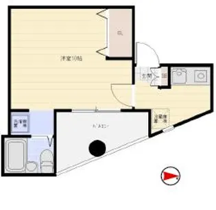 ベルメゾン【4階】の間取り