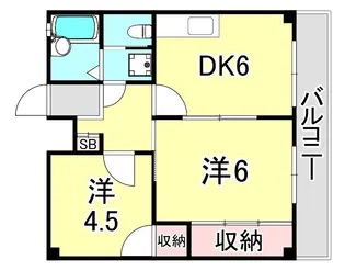 メゾンブランシュ【3階】の間取り