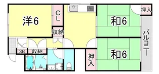 甲子園口サライ【2階】の間取り