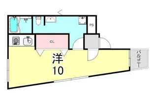 夙川ホワイトマンション【5階】の間取り