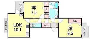 シュネルパーク・レジデンス【1階】の間取り