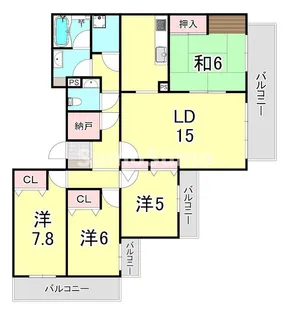 シュネルパーク・レジデンス【2階】の間取り