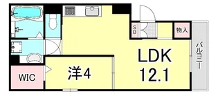 ディアコート住吉本町【2階】の間取り