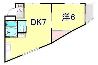 ハイメゾン岡本【2階】の間取り