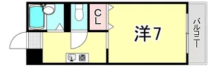 ヘスティア御影D棟【2階】の間取り