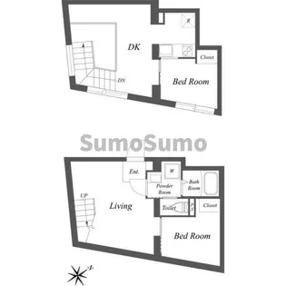 EXAM中目黒Ⅲ【1階】の間取り