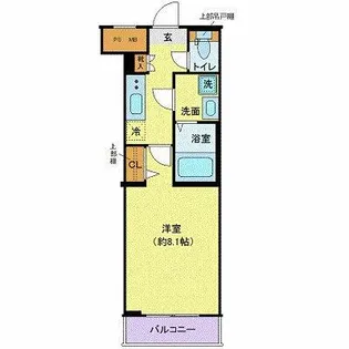 ディアレイシャス池尻大橋【1階】の間取り