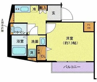 ディアレイシャス池尻大橋【3階】の間取り