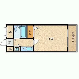 ルイシャトレ恵比寿【4階】の間取り