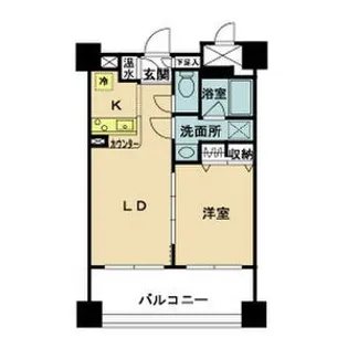ラ・ペール・モリ【9階】の間取り