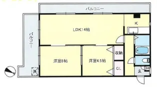 グレイスハイツ御蔵菅原【2階】の間取り