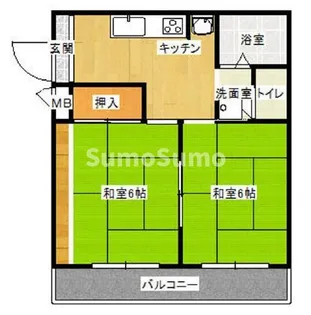 ケントハウス【2階】の間取り