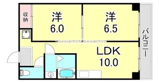 ダイバーシティ神戸長田B棟【5階】の間取り