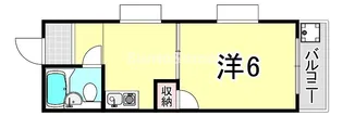 ハイライフ兵庫【6階】の間取り