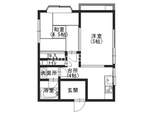 マンション浜崎【3階】の間取り