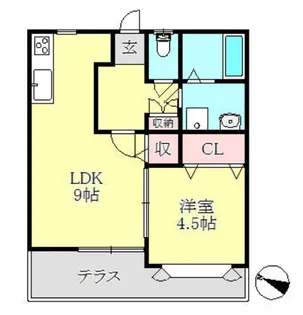 リーフテラス【1階】の間取り