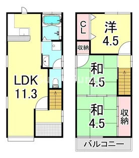 兵庫県神戸市長田区野田町8丁目【一戸建】の間取り