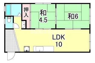 風見鶏第一フラワー館【3階】の間取り