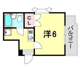 シャルマンフジ灘弐番館【5階】の間取り