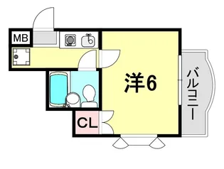 シャルマンフジ灘弐番館【5階】の間取り